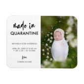Elegant gemaakt in Quarantine Vertical Newborn Bab Magneet (Horizontaal)