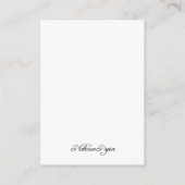 Elegant gemarkeerde Red Accent Guest Info Kaarten (Achterkant)