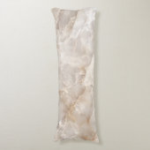 Elegant gemarmerd lichaamskussen (Voorkant Verticaal)