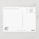 Elegant gemaskeerd carnavalteken briefkaart (Achterkant)