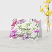 Elegant Gemengde Bouquet Floral Gefeliciteerd Kaar Kaart (Gele Bloem)