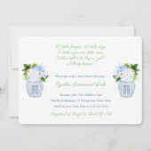 Elegant Gender Onbekende Poem Baby shower Party Kaart (Voorkant)