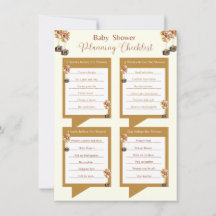 Elegant Gender onthullen checklist Baby shower