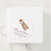 Elegant Genderneutraal Baby shower Dank u wel Bedankjes Labels (In situ)