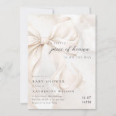 Elegant genderneutraal cloud Baby shower Kaart (Voorkant)