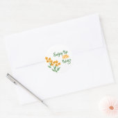 Elegant genieten van de kleine dingen motivatie ronde sticker (Envelop)