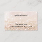 Elegant Gentle roos Gold nagellak Klantenkaartje (Achterkant)