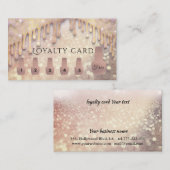 Elegant Gentle roos Gold nagellak Klantenkaartje (Voorkant / Achterkant)