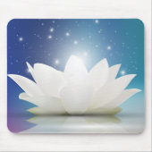 Elegant Gentle White Lotus/Lily flower Muismat (Voorkant)