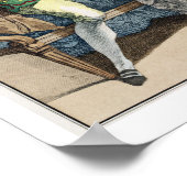 Elegant Gentleman die een dame voorstelt in een 'M Poster (Hoek)