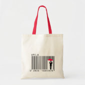 Elegant Gentleman Man die een eenduidige streepjes Tote Bag (Voorkant)