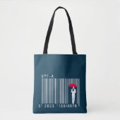 Elegant Gentleman Man die een eenduidige streepjes Tote Bag (Voorkant)