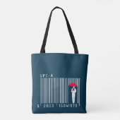 Elegant Gentleman Man die een eenduidige streepjes Tote Bag (Achterkant)