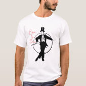Elegant Gentleman Silhouette Design T-shirt (Voorkant)