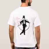 Elegant Gentleman Silhouette Design T-shirt (Achterkant)