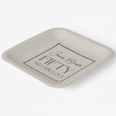 Elegant Gentlemen's Personalized 50 & Fabulous Papieren Bordje (Gebogen)