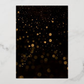 Elegant Geode Pink & Gold Wedding Folie Invitati Folie Uitnodiging (Achterkant)