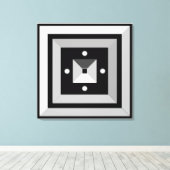 Elegant Geometric Abstract Art Canvas afdrukken (Insitu (Houten vloer))