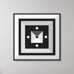 Elegant Geometric Abstract Art Canvas afdrukken