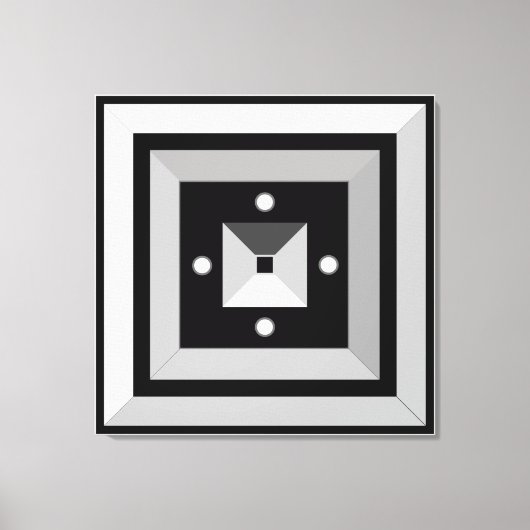 Elegant Geometric Abstract Art Canvas afdrukken (Voorkant)