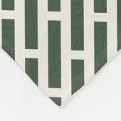 Elegant Geometric All-Over Pattern Fleece Deken (Hoek)