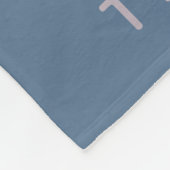Elegant Geometric Dusty Blue Specialized Photo Fleece Deken (Hoek)