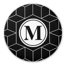 Elegant Geometric en Monogrammed Pattern