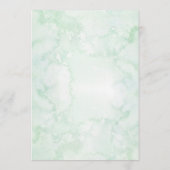 Elegant Geometric Floral Greenery Wedding Menu (Achterkant)