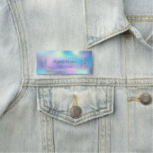 Elegant Geometric, Holographic Makeup kunstenaar Naamplaatje (In situ)