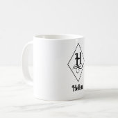 Elegant Geometric Initial Monogram H Koffiemok (Voorkant links)