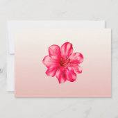 Elegant Geometric Magnolia RSVP Kaart (Achterkant)