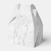 Elegant Geometric Marble Wedding Bedankdoosjes (Achterkant)