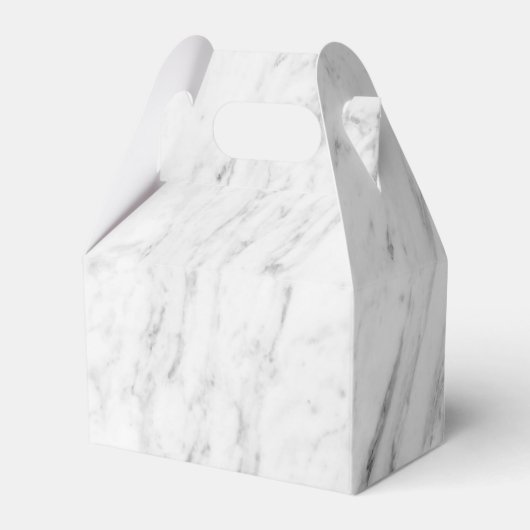 Elegant Geometric Marble Wedding Bedankdoosjes (Achterkant)