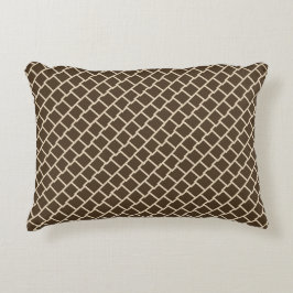 Elegant geometric pattern accent kussen