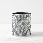 Elegant Geometric Pattern Coffee Mug Mok (Midden)