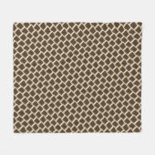 Elegant geometric pattern fleece deken (Voorkant (Horizontaal))
