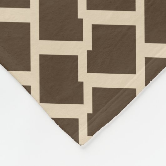 Elegant geometric pattern fleece deken (Hoek)