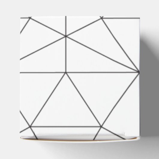 Elegant Geometric Pattern Wedding Bedankdoosjes (Bovenkant)