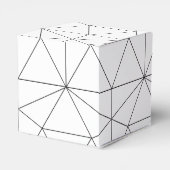 Elegant Geometric Pattern Wedding Bedankdoosjes (Achterkant)