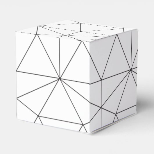 Elegant Geometric Pattern Wedding Bedankdoosjes (Achterkant)