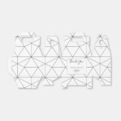 Elegant Geometric Pattern Wedding Bedankdoosjes (Uitgevouwen)