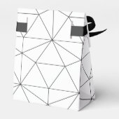 Elegant Geometric Pattern Wedding Bedankdoosjes (Achterkant)