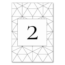 Elegant Geometric Pattern Wedding Kaart