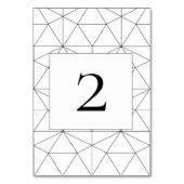 Elegant Geometric Pattern Wedding Kaart (Achterkant)