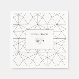 Elegant Geometric Pattern Wedding Servet