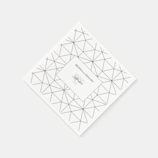 Elegant Geometric Pattern Wedding Servet (Hoek)