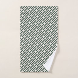 Elegant geometrisch all-over patroon bad handdoek