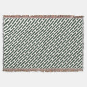 Elegant geometrisch all-over patroon deken (Voorkant)