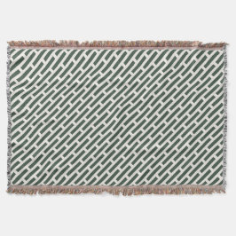 Elegant geometrisch all-over patroon deken