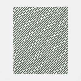 Elegant geometrisch all-over patroon fleece deken